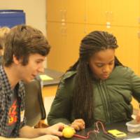 Students explore lemons as a battery source
